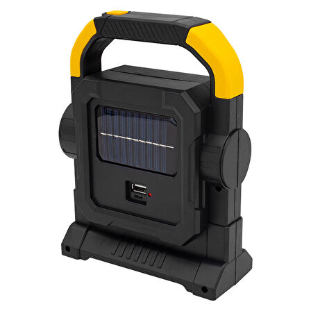 POWERMASTER HC-7078-C 3 ÇALIŞMA MODLU COB LEDLİ SOLAR TAŞINABİLİR ŞARJLI SOLAR LAMBA