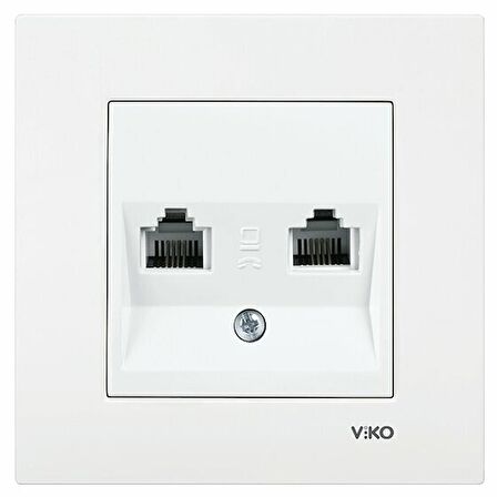 VİKO KARRE BEYAZ İKİLİ NÜMERİS CAT3 A.OPP   "10 ADET"