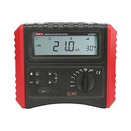 Uni-T UT586+ Dijital Rcd ( Elcb ) Test Cihazı 