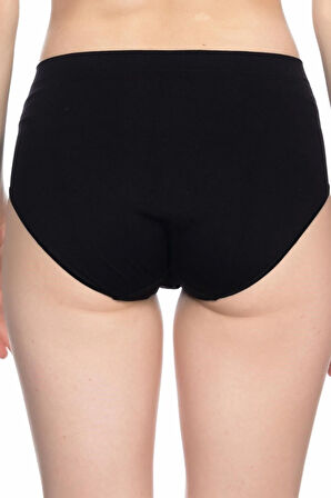 Siyah Dikişsiz Toparlayıcı Slip Külot 3002