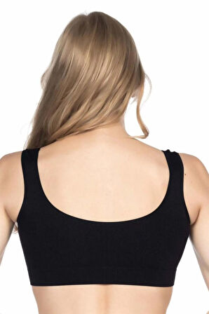 Siyah 4005 Soft Kalın Askı Büstiyer
