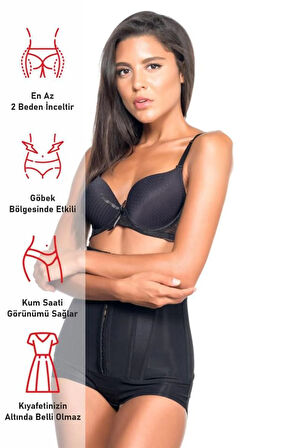 Kadın Ten Balenli Mideli Slip Korse Yeni Sezon (1 Adet Ekonomik)