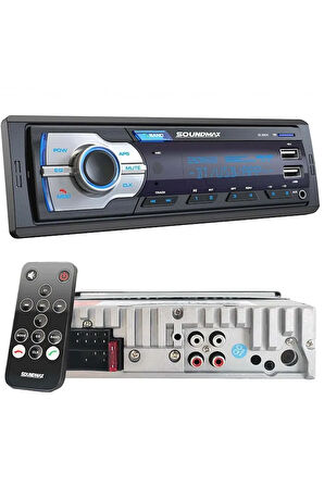 Soundmax Sx-mx5h Oto Teyp 4x50 Watt Bluetooth Mobil Aplikasyon 2xusb Sd Fm Aux