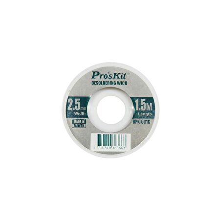 PROSKİT LEHİM TOPLAMA TELİ 2.5MM 1.5MT 8PK-031C