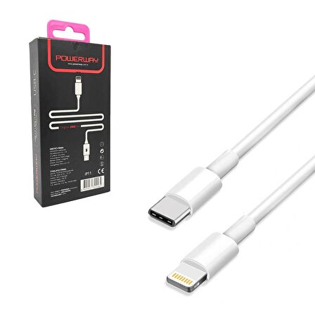 GAMMERS POWERWAY ŞARJ DATA KABLOSU TYPE-C TO İPHONE IP-11