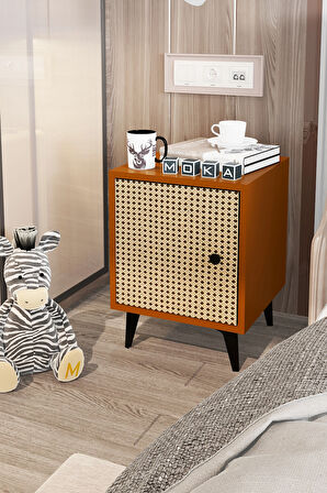 e-Moka Retro Kapaklı Komodin