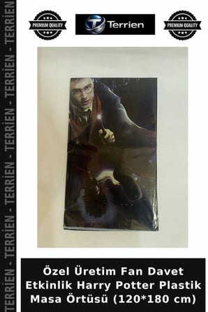 Özel Üretim Fan Davet Etkinlik Harry Potter Plastik Masa Örtüsü (120*180 cm)