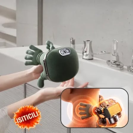 Isıtıcılı Güçlü Aleti - El Hissiyatı - Şarjlı - 3 Farklı Hız Kademesi