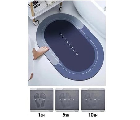 Özel Üretim Günlük Kullanım Pratik Halı Kuru Alan Oval Süper Emici Banyo Paspas