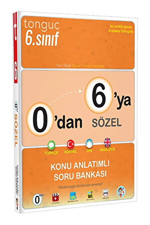 0'dan 6'ye Sözel Konu Anlatımlı Soru Bankası