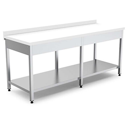 Empero EMP.PTT.60200 Alt Raflı Polietilen Çalışma Tezgahı 200x60x85 cm