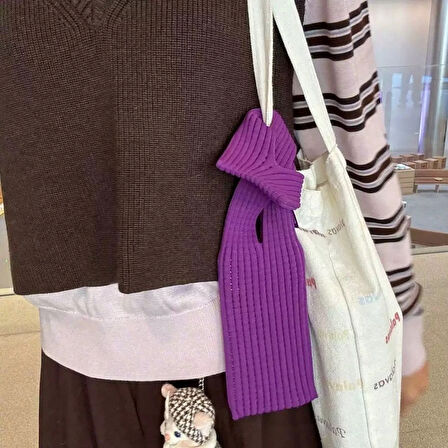 Teleplus iPhone 16 Pro Kılıf Örgü Şık Tasarım Pokket Hasır Small 40cm Kılıf