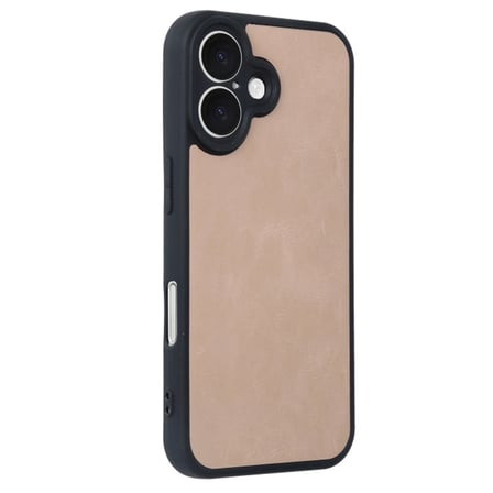 Apple İphone  Kılıf Aras Deri Kapak - Pudra