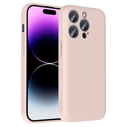 Teleplus iPhone 14 Pro Max Kılıf Kamera Korumalı Kartlık Hazneli Vitra Kapak