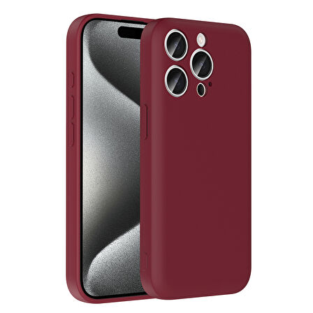 Teleplus iPhone 15 Pro Kılıf Kamera Korumalı Kartlık Hazneli Vitra Kapak