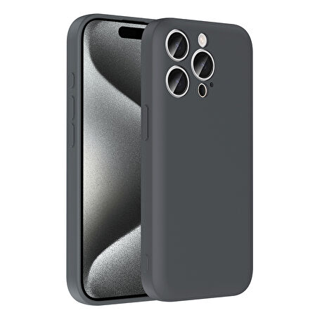 Teleplus iPhone 15 Pro Max Kılıf Kamera Korumalı Kartlık Hazneli Vitra Kapak