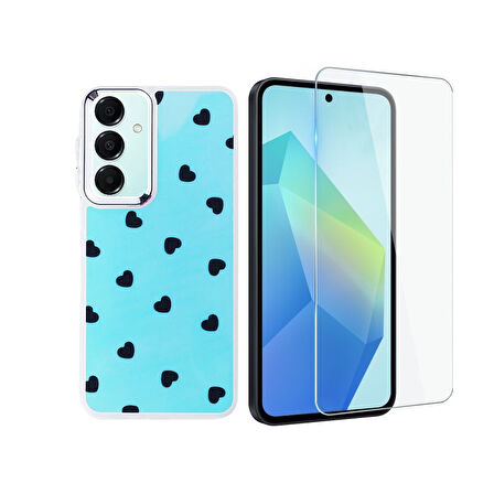 Teleplus Samsung Galaxy A36 Kılıf Hadra WRX Lüx Desenli Kapak + Nano Ekran Koruyucu