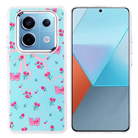 Teleplus Xiaomi Poco X7 Kılıf Hadra Lüx Desenli Kapak