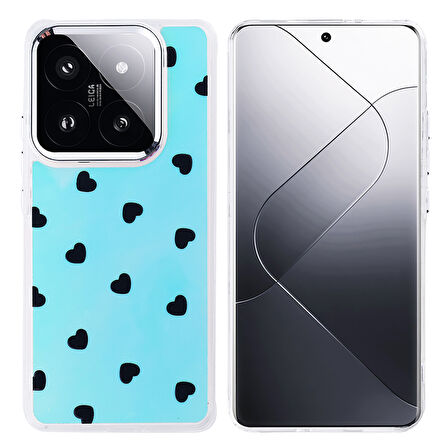 Teleplus Xiaomi Mi 14T Kılıf Hadra Lüx Desenli Kapak