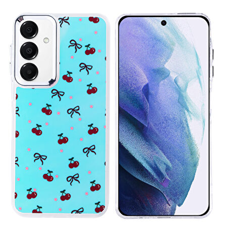 Teleplus Samsung Galaxy A55 Kılıf Hadra Lüx Desenli Kapak