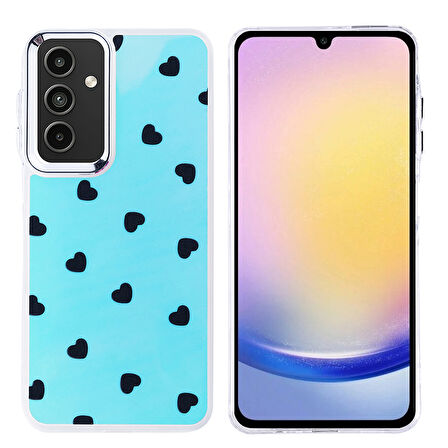 Teleplus Samsung Galaxy A25 Kılıf Hadra Lüx Desenli Kapak