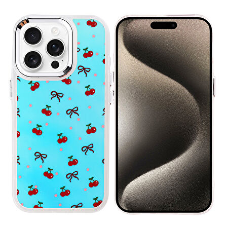Teleplus iPhone 15 Pro Kılıf Hadra Lüx Desenli Kapak