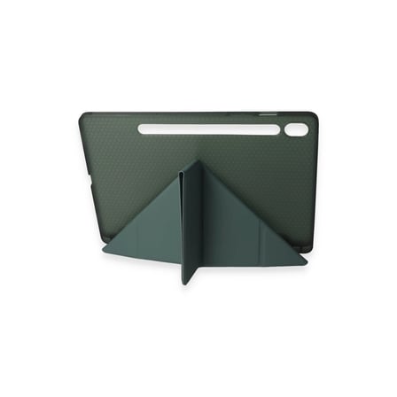 Samsung Galaxy T870 Tab S7 11 Kılıf Kalemlikli Mars Tablet Kılıfı - Koyu Yeşil