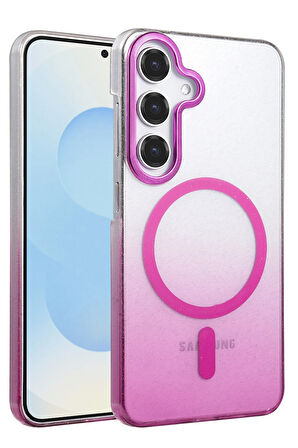 Teleplus Samsung Galaxy S23 FE Kılıf Simli Shinys Glossy Manyetik Şarjlı Kapak