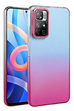 Teleplus Xiaomi Redmi Note 11 Pro 5g Kılıf Simli Shinys Glossy Renk Geçişli Kapak