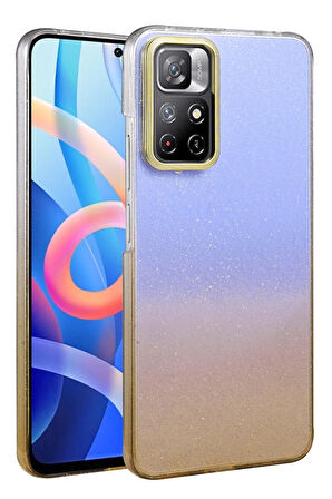 Teleplus Xiaomi Redmi Note 11 Pro 5g Kılıf Simli Shinys Glossy Renk Geçişli Kapak