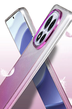 Teleplus Xiaomi Redmi Note 14 Pro Plus Kılıf Simli Shinys Glossy Renk Geçişli Kapak