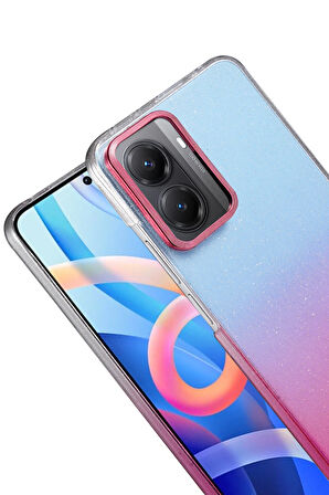 Teleplus Xiaomi Poco X7 Pro Kılıf Simli Shinys Glossy Renk Geçişli Kapak