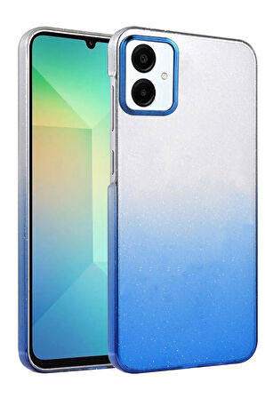 Teleplus Samsung Galaxy A06 Kılıf Simli Shinys Glossy Renk Geçişli Kapak