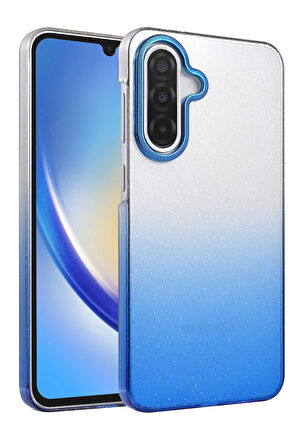 Teleplus Samsung Galaxy A15 Kılıf Simli Shinys Glossy Renk Geçişli Kapak