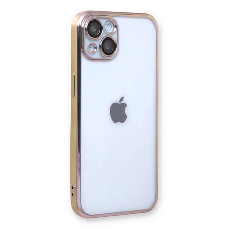 Apple İphone 14 Plus Kılıf Razer Lensli Silikon - Gold