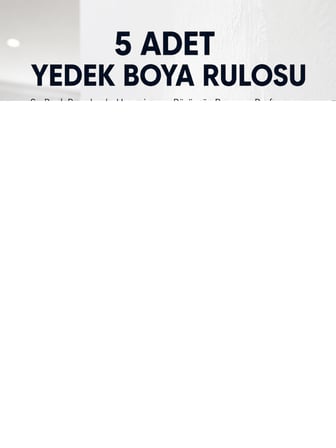 5’li Mini Rulo Boya Seti Duvar Tavan Emülsiyon Uygulama