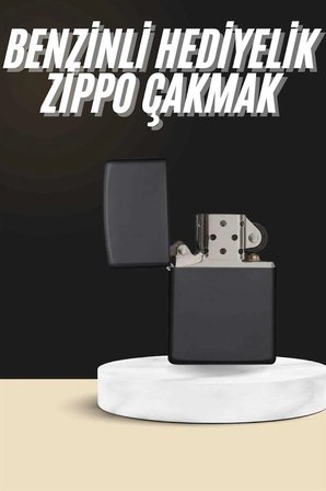 Erkeklere Özel Hediyelik Eşya Metalik Benzinli Çakmak Doldurulabilir