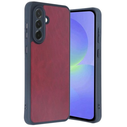 Samsung Galaxy A g Kılıf Aras Deri Kapak - Bordo