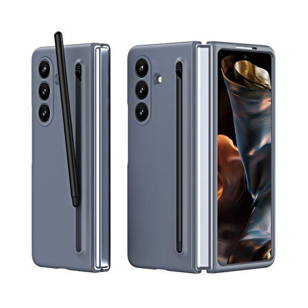 Teleplus Samsung Galaxy Z Fold 7 Kılıf Skinfeel Shockproof Kalemli Kılıf