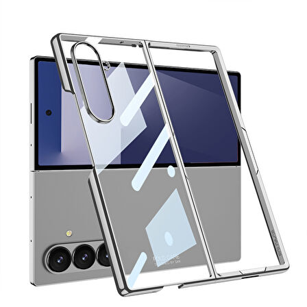 Teleplus Samsung Galaxy Z Fold 7 Kılıf Full Camlı Sert Kıpta Kapak