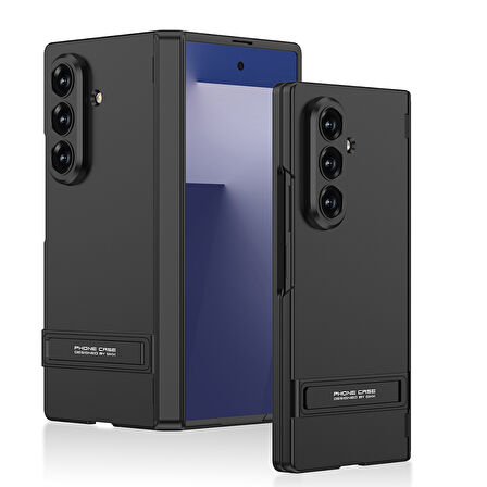 Teleplus Samsung Galaxy Z Fold 7 Kılıf Standlı Sert Kıpta Kapak