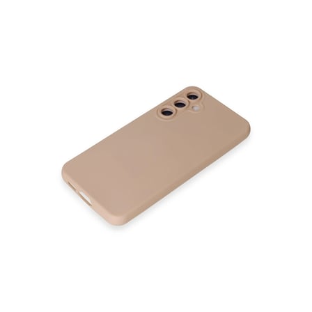 Samsung Galaxy S24 Kılıf Nano İçi Kadife Silikon - Pudra