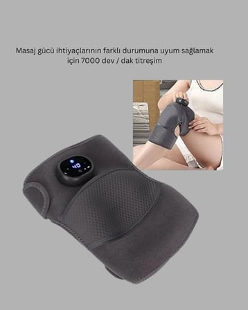 Diz ve Dirsek İçin Isıtmalı Masaj Dizlik Aparatı