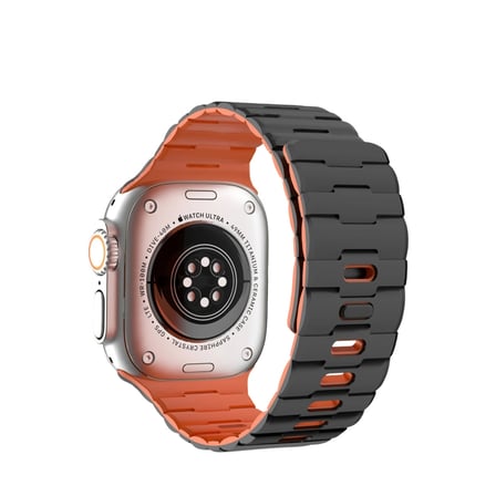 Apple Watch Ultra mm Wowen Kordon (saat Değildir) - Siyah-turuncu