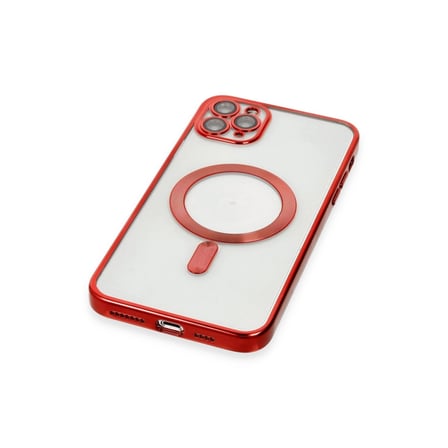 Apple İphone  Pro Max Kılıf Kross Magneticsafe Kapak - Kırmızı