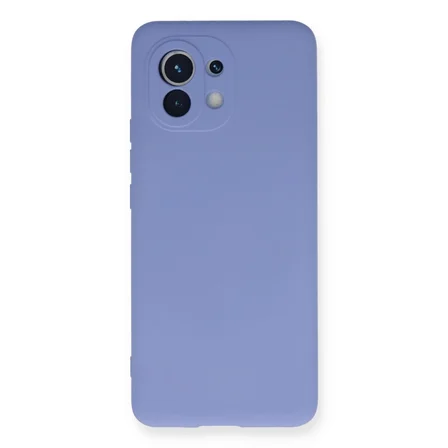 Xiaomi Mi 11 Kılıf Nano İçi Kadife Silikon - Lila