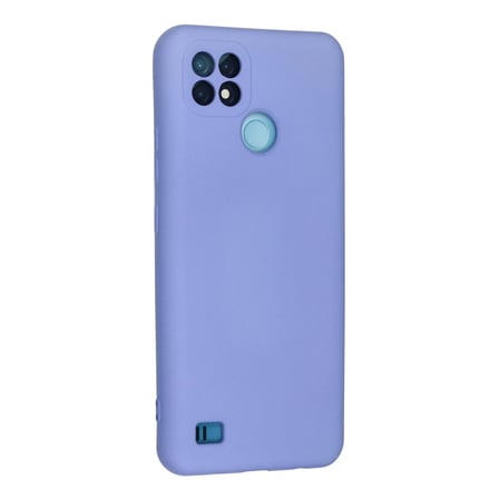 Realme C21 Kılıf Nano İçi Kadife Silikon - Lila