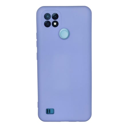 Realme C21 Kılıf Nano İçi Kadife Silikon - Lila