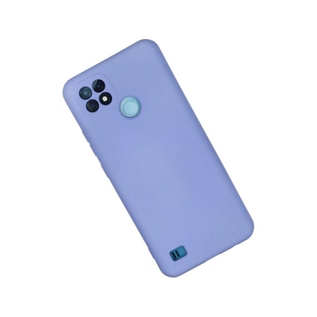 Realme C21 Kılıf Nano İçi Kadife Silikon - Lila