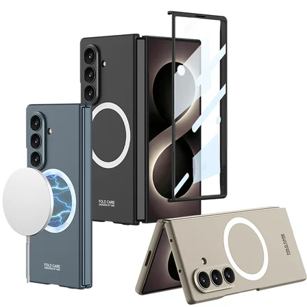 Teleplus Samsung Galaxy Fold 8 Ultra Kılıf Msafe Şarj Özellikli Kıpta Sert Kapak